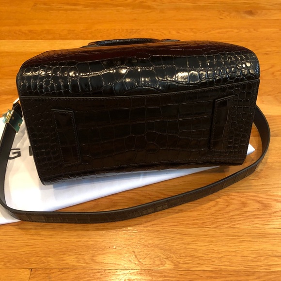 Givenchy Antigona Small Croc-Embossed Satchel Bag - Picture 5 of 11